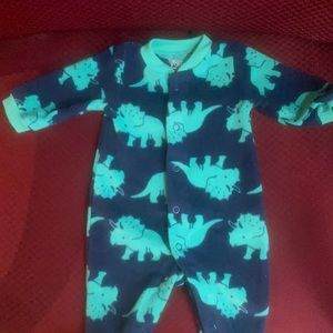 Very soft newborn dinosaur romper